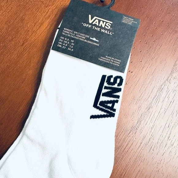 Vans White with Black Checkered Graphic Socks - Picture 3 of 4